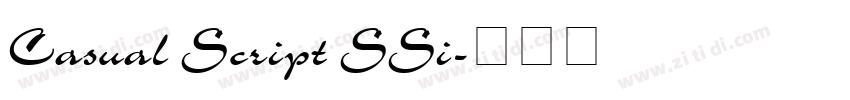Casual Script SSi字体转换